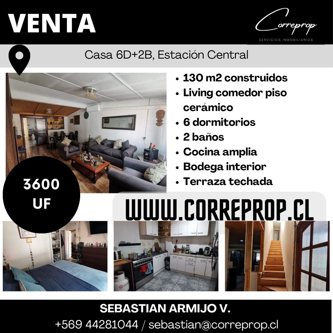 C00291 Casa 6D+2B, Estación Central