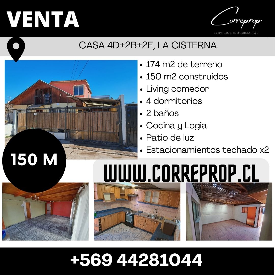 C00577 Casa 4D+2B+2E, La Cisterna